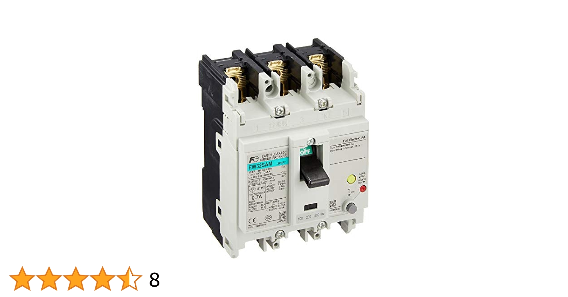 Amazon | 富士電機 一般配線用漏電遮断器 EW32AAG-2P005B | 電磁